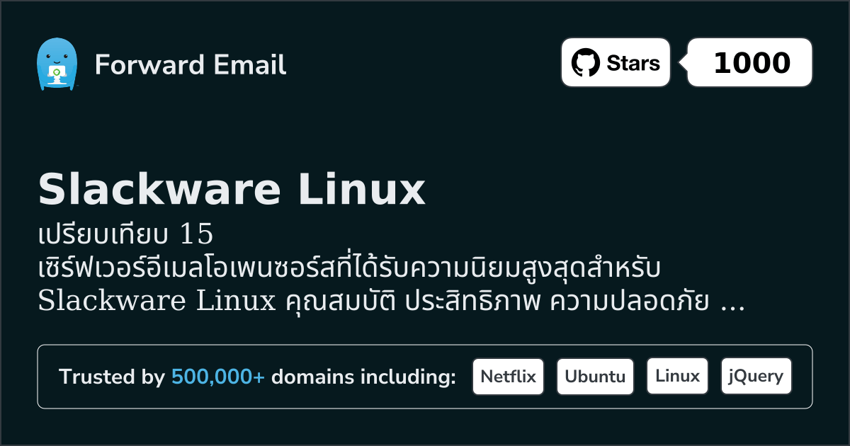 15 เซิร์ฟเวอร์อีเมลโอเพนซอร์สที่ได้รับความนิยมมากที่สุดสำหรับ Slackware Linux 2026