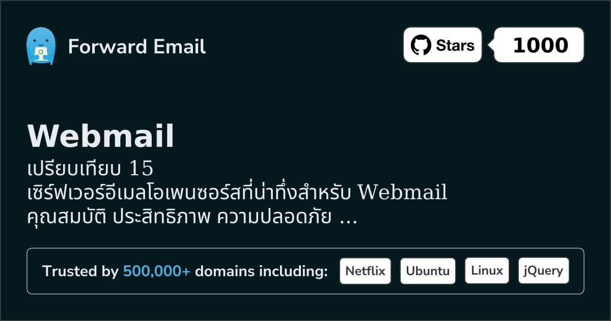 15 เซิร์ฟเวอร์อีเมลโอเพนซอร์สที่น่าทึ่งสำหรับ Webmail 2026