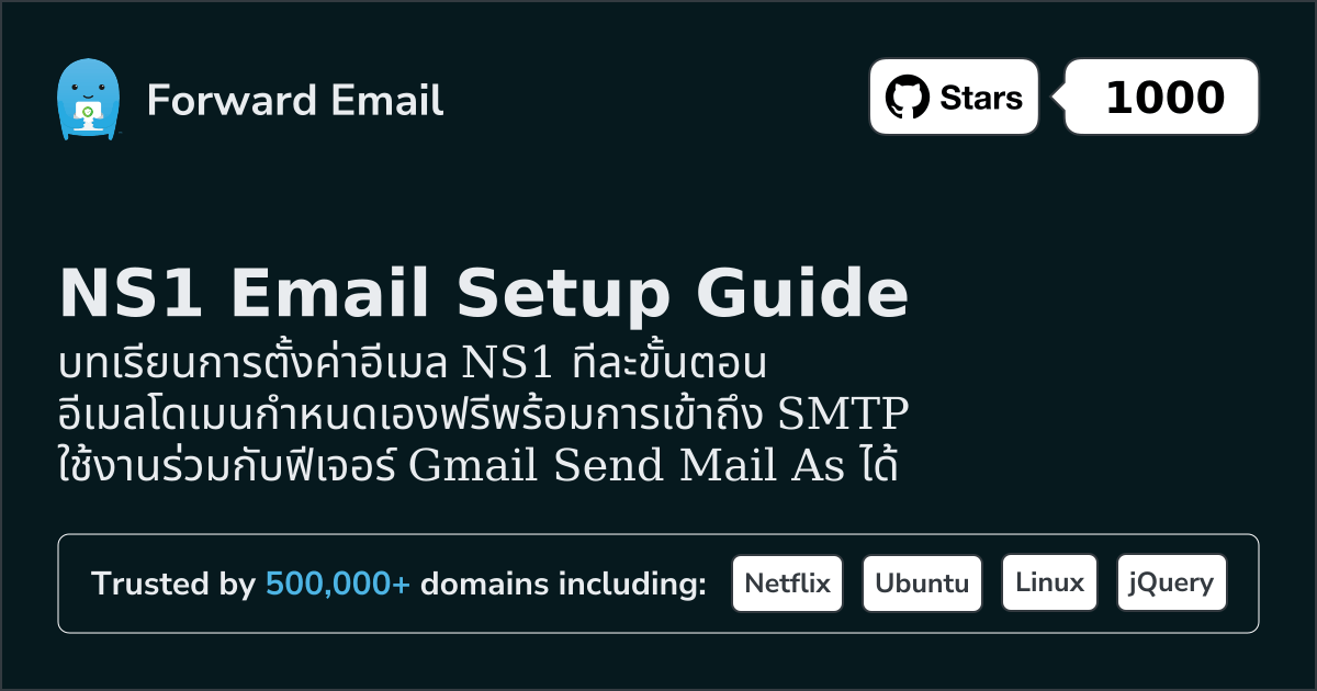 วิธีตั้งค่าอีเมล์ด้วย NS1
