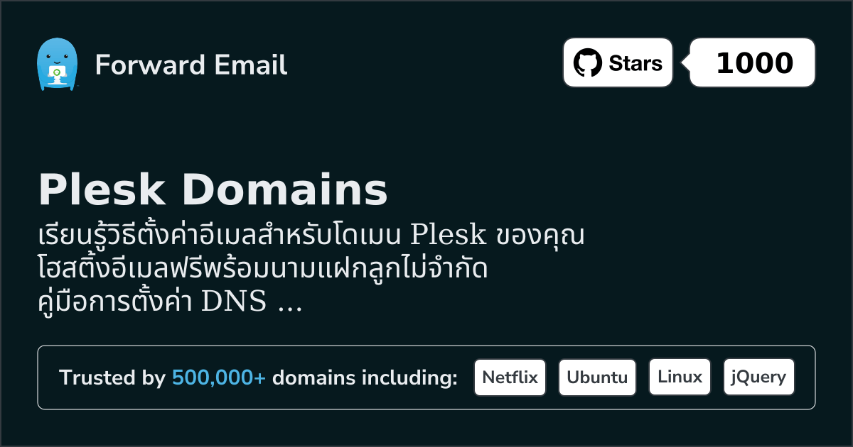 วิธีตั้งค่าอีเมล์ด้วย Plesk