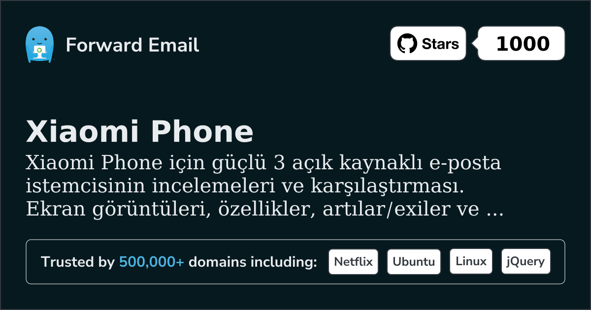 3 Güçlü Açık Kaynak E-posta İstemcisi Xiaomi Phone 2026 için