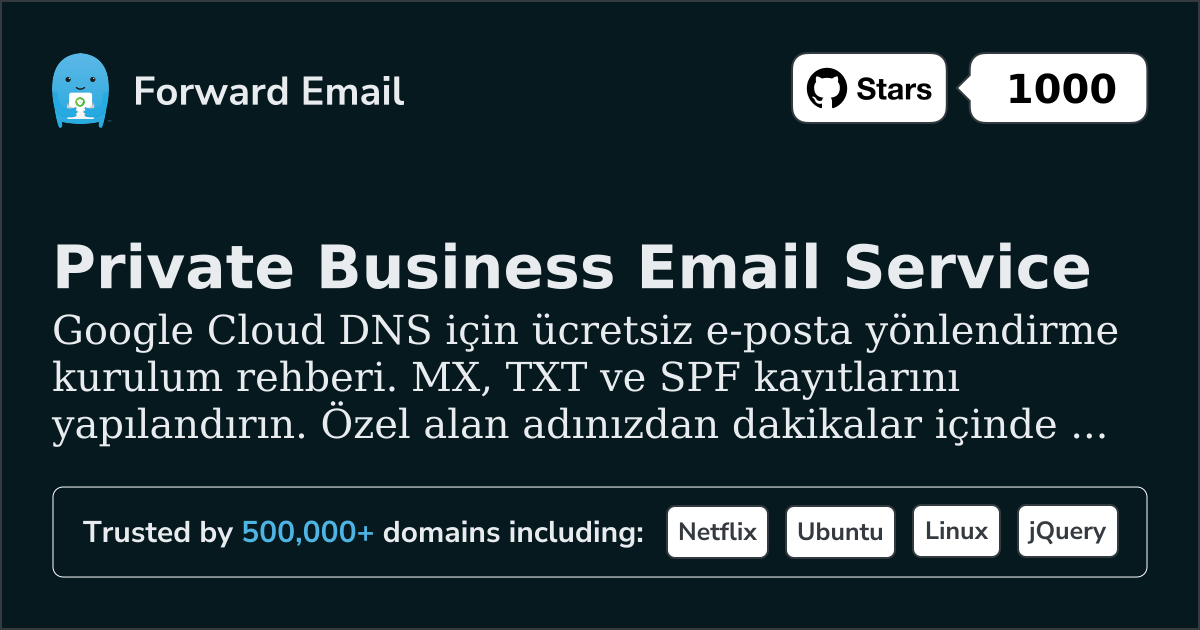 Google Cloud DNS ile E-posta Kurulumu