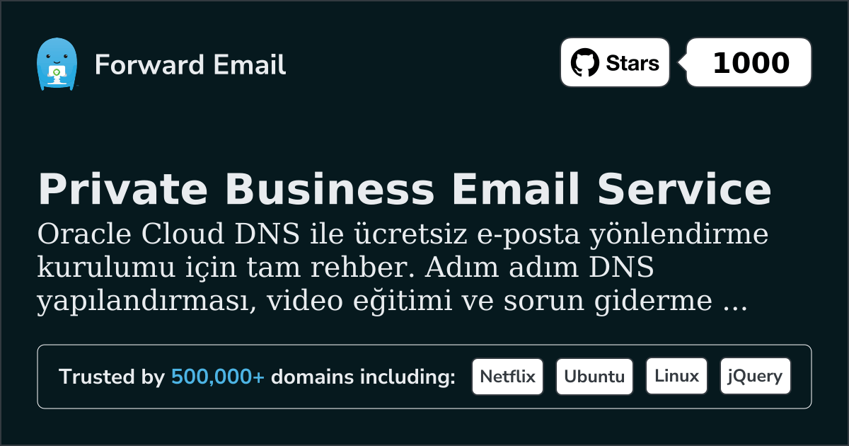 Oracle Cloud DNS ile E-posta Kurulumu