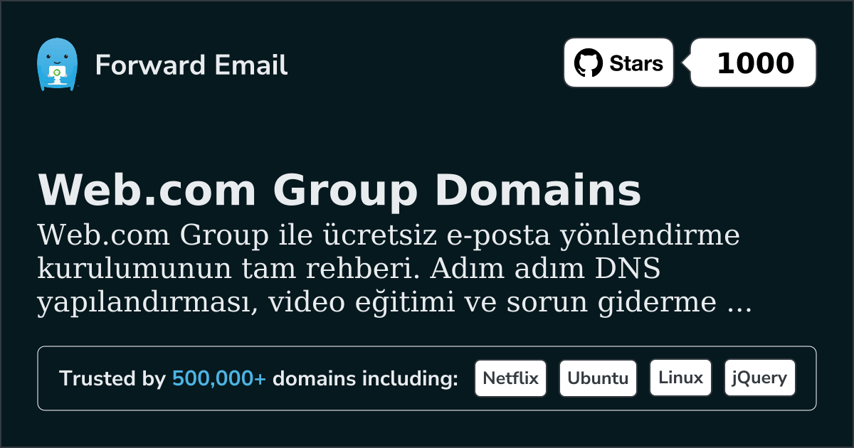 Web.com Group ile E-posta Kurulumu