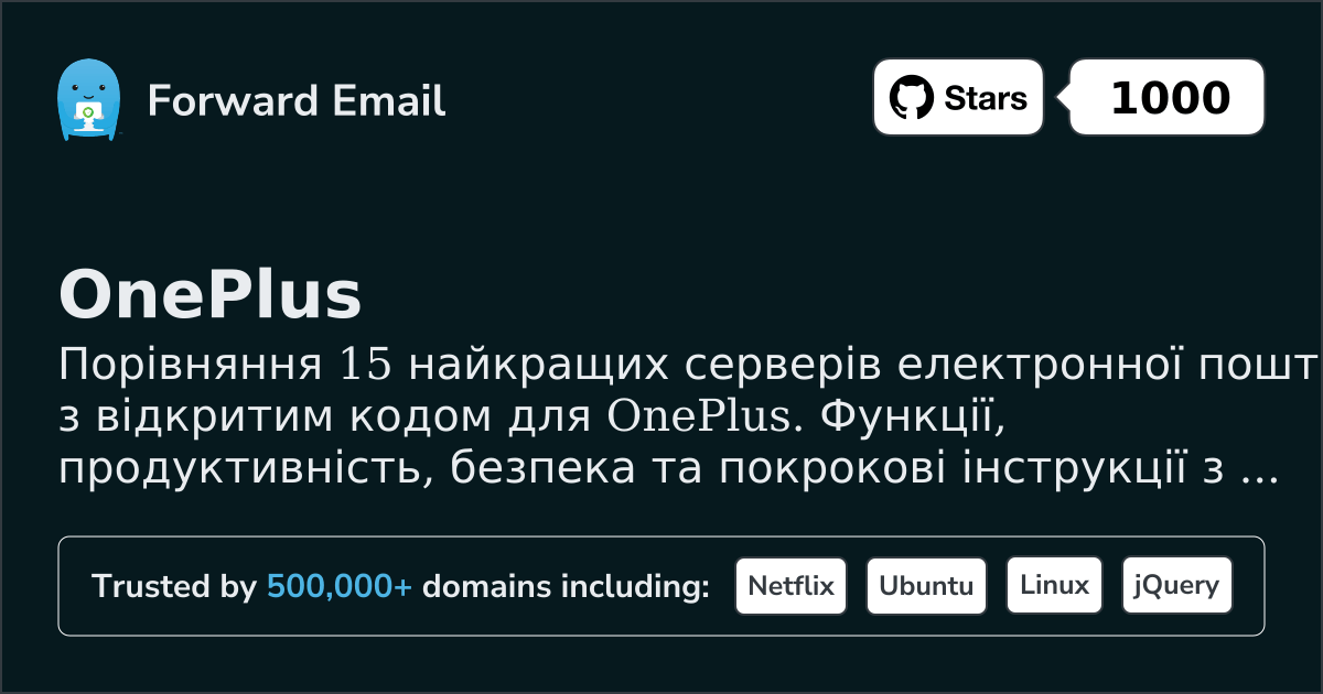 15 Найкращих Відкритих Поштових Серверів для OnePlus 2026