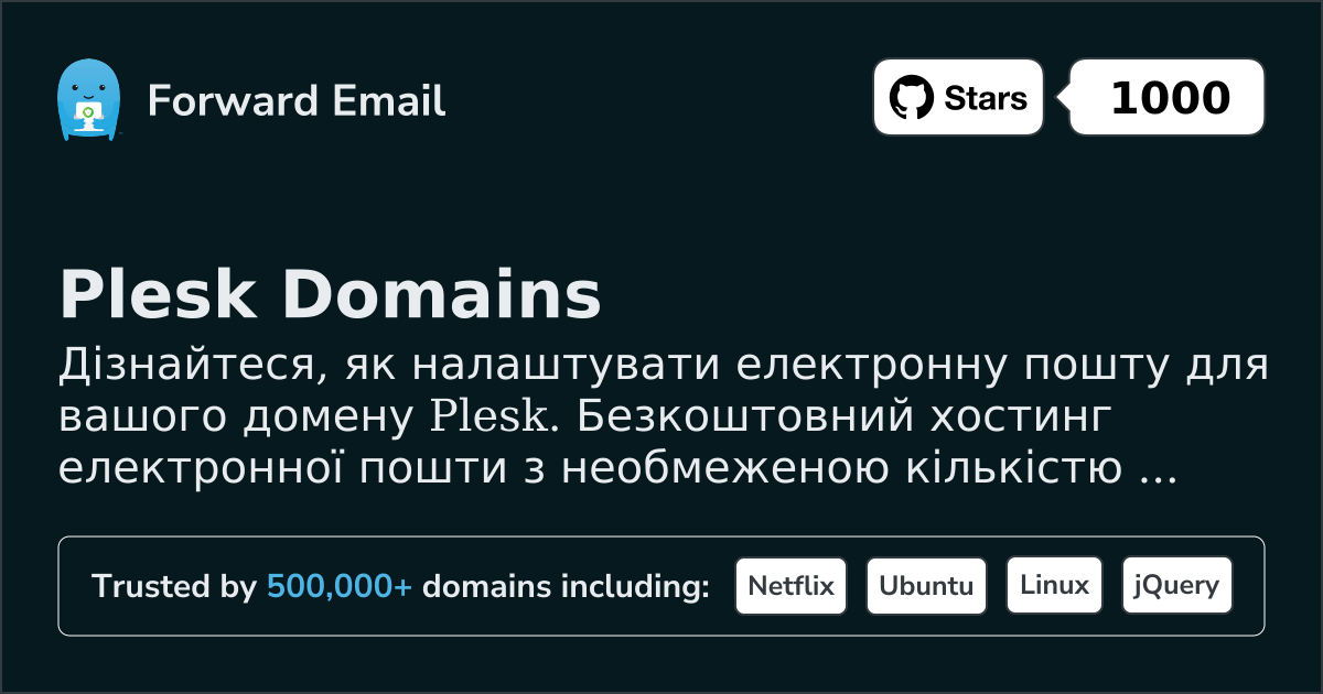 Як налаштувати електронну пошту за допомогою Plesk