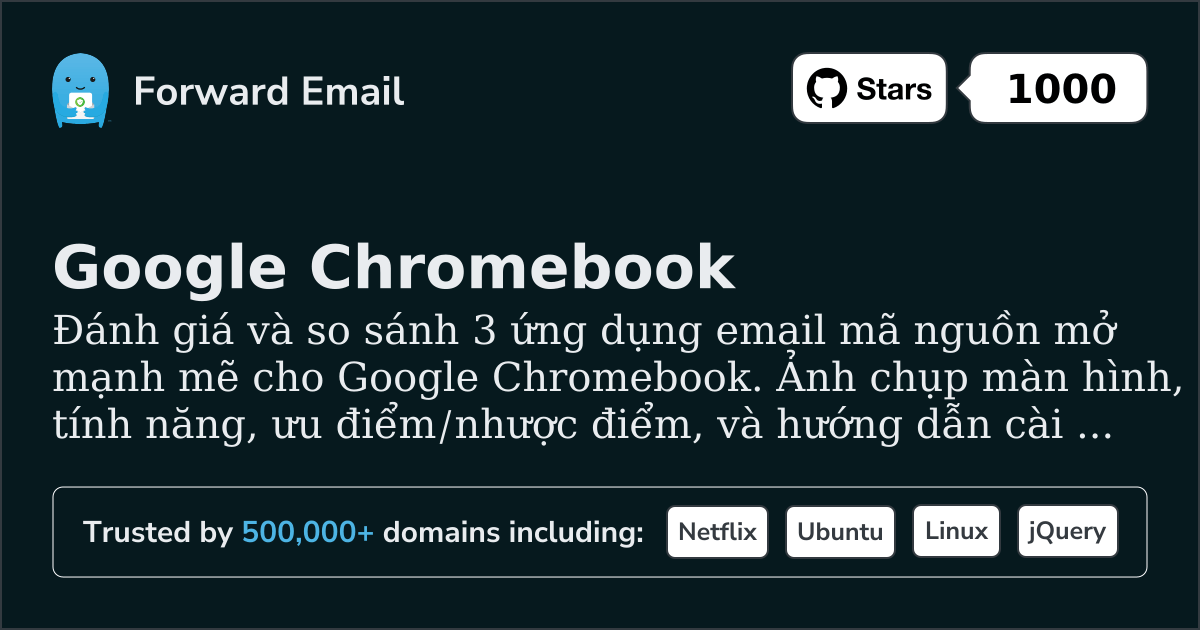 3 Ứng dụng Email Mã Nguồn Mở Mạnh Mẽ cho Google Chromebook 2026
