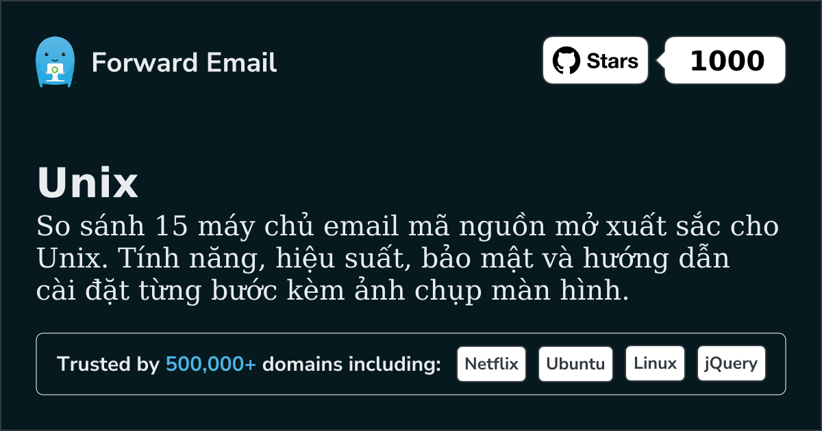 15 Máy chủ Email Mã Nguồn Mở Xuất Sắc cho Unix 2026