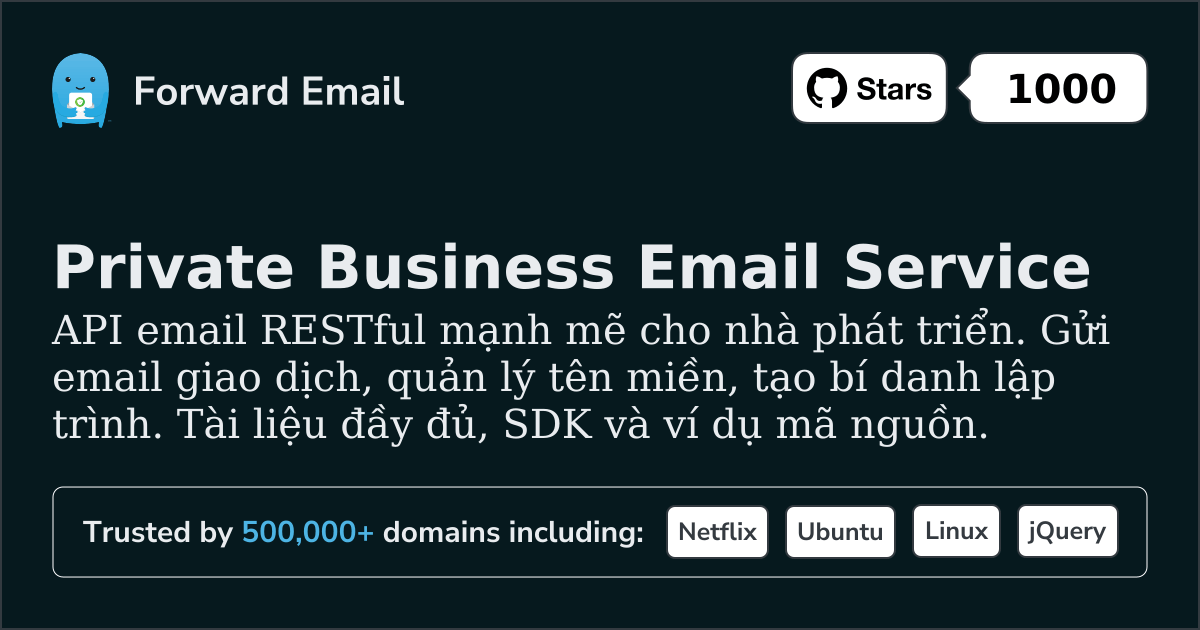 API Email Cho Nhà Phát Triển - RESTful API với Webhooks & SMTP 2026