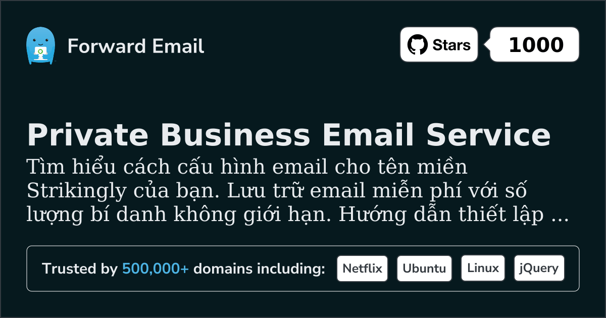 Cách thiết lập Email với Strikingly